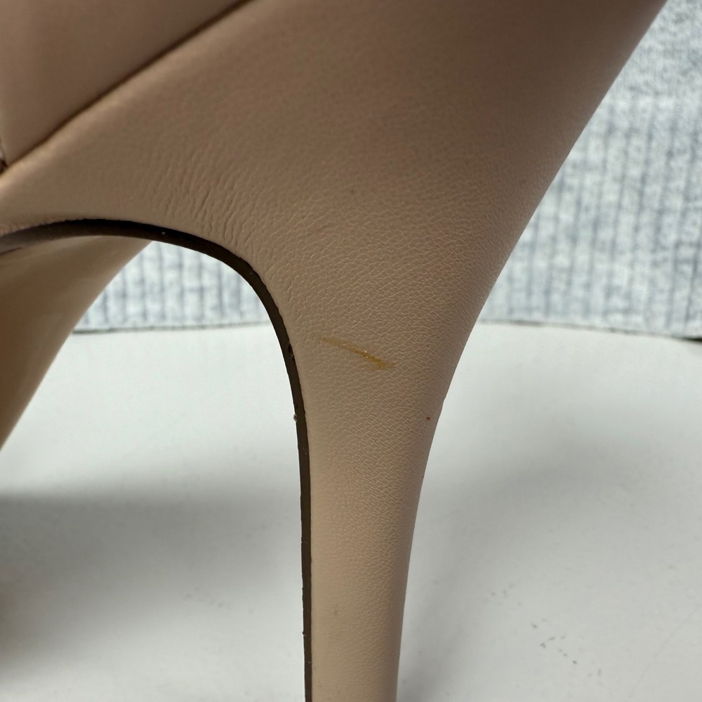 LC Lauren Conrad Size 9.5 Memory Foam Heels Ankle Strap Sandal Beige Women's - Picture 6 of 9